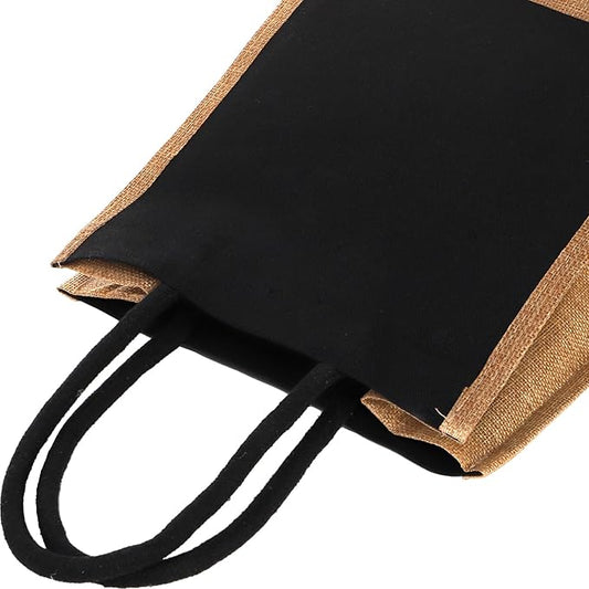 Handmakers Mandala Art Print Resuable Shopping Jute Bags Pack of 6, Jute bags for Return Gifts