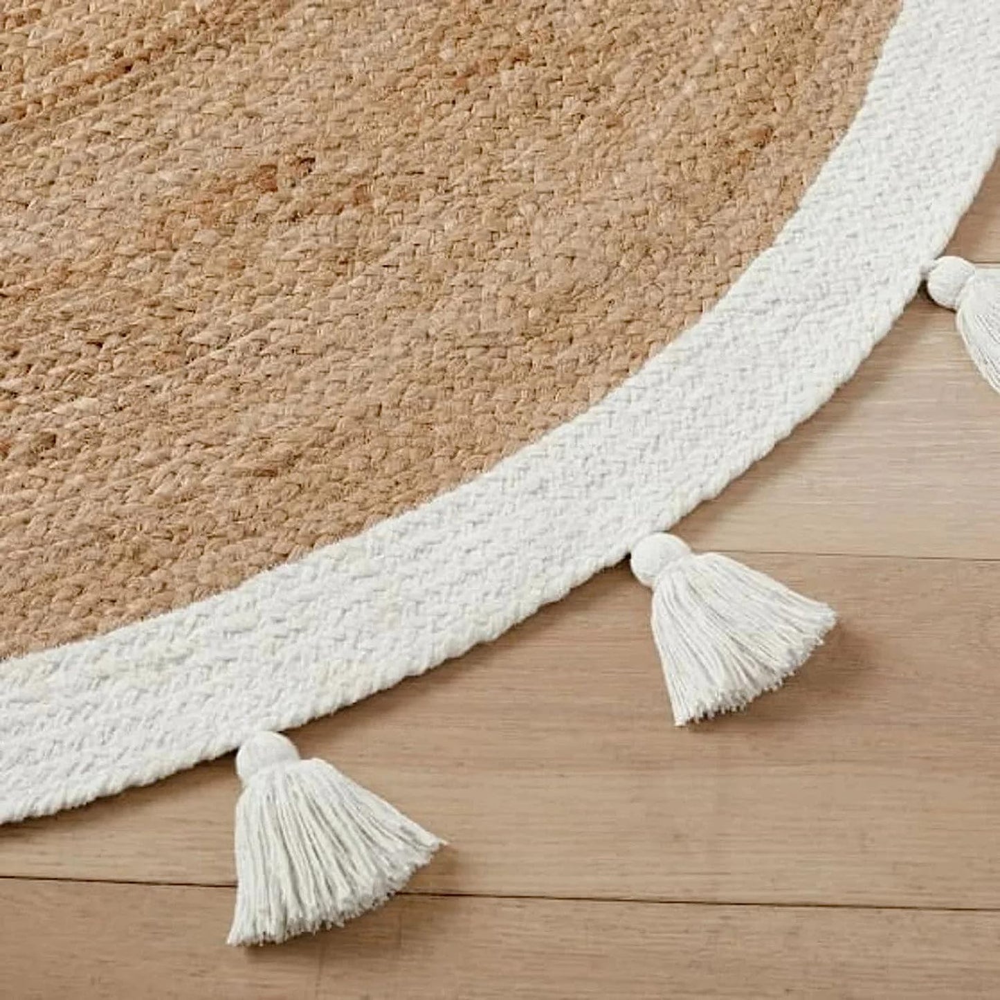 3 Feet jute round rug