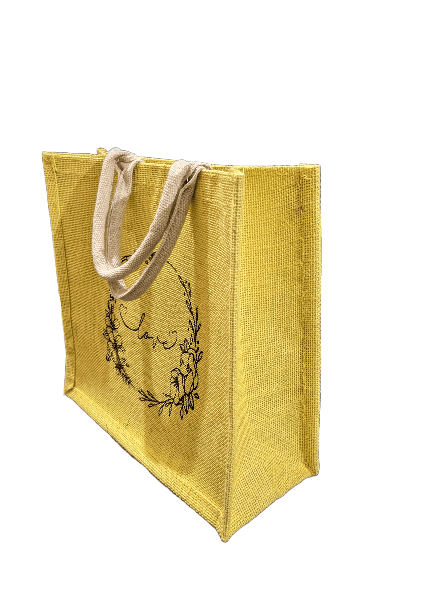 Love Printed Jute Bag