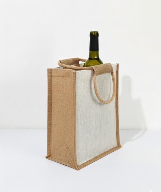 Jute Wine Bottle Bags