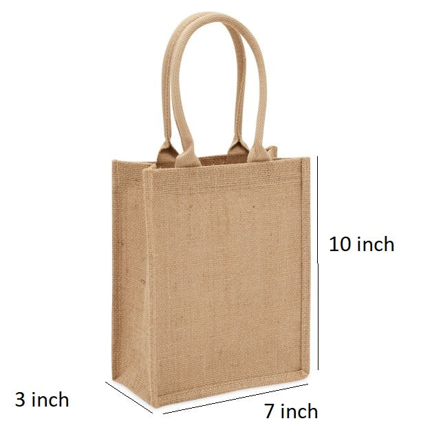 Handmakers Small size women Jute hand bag For Market set of 2