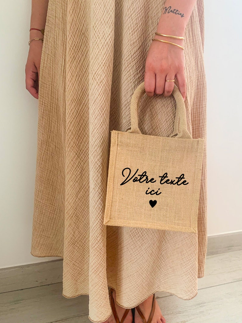 Handmakers Small size women Jute hand bag For Market set of 2