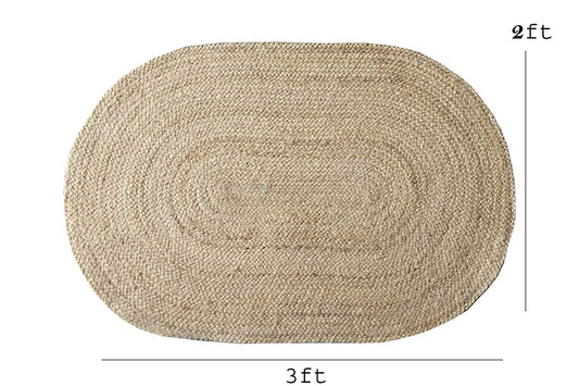 mat  golden color and an elegant oval design