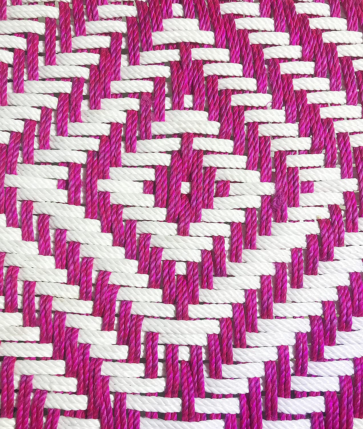 Wooden Chowki With Weaving and Pink With White