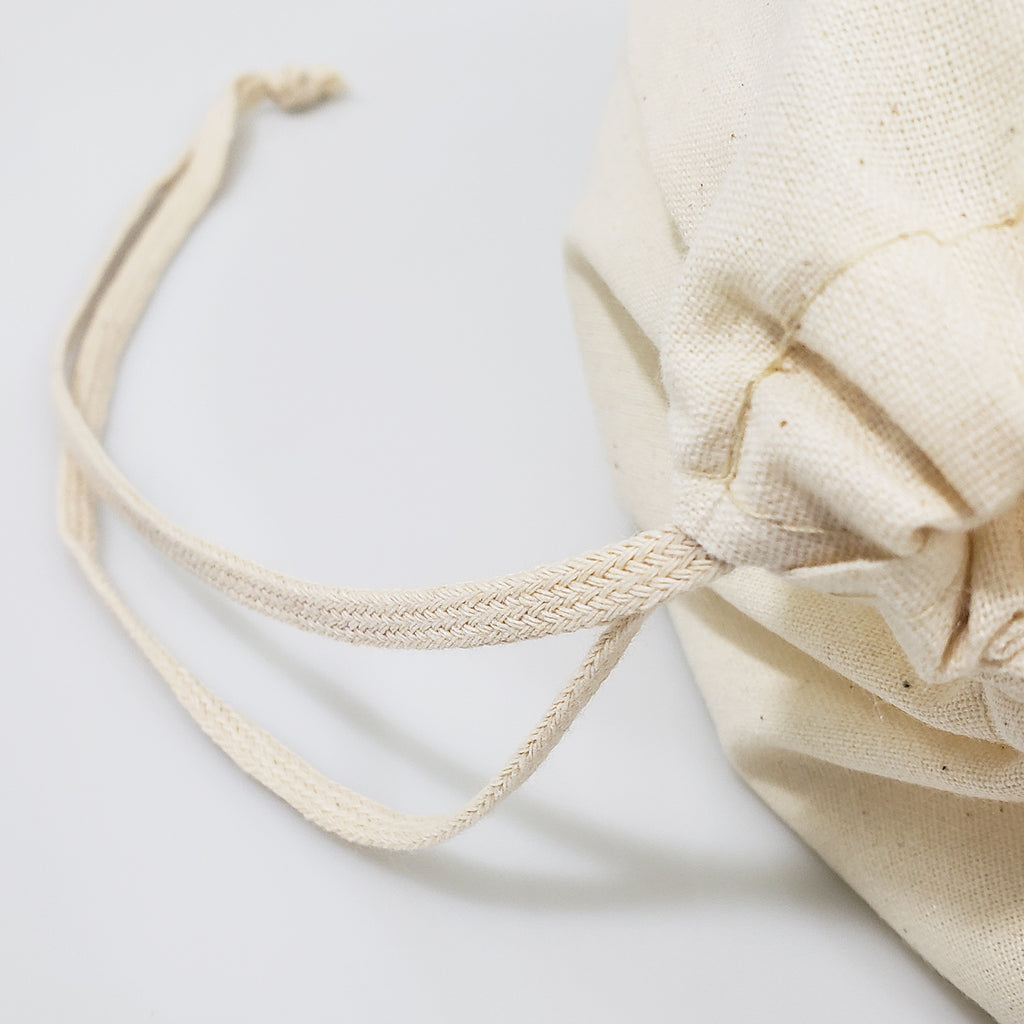 Dual Drawstring Cotton Pouch 7