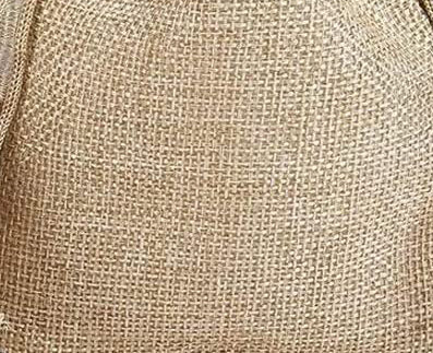 Jute Ganesha Drawstring Bag