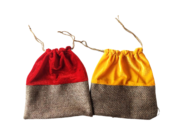 Jute Velvet Gift Bag