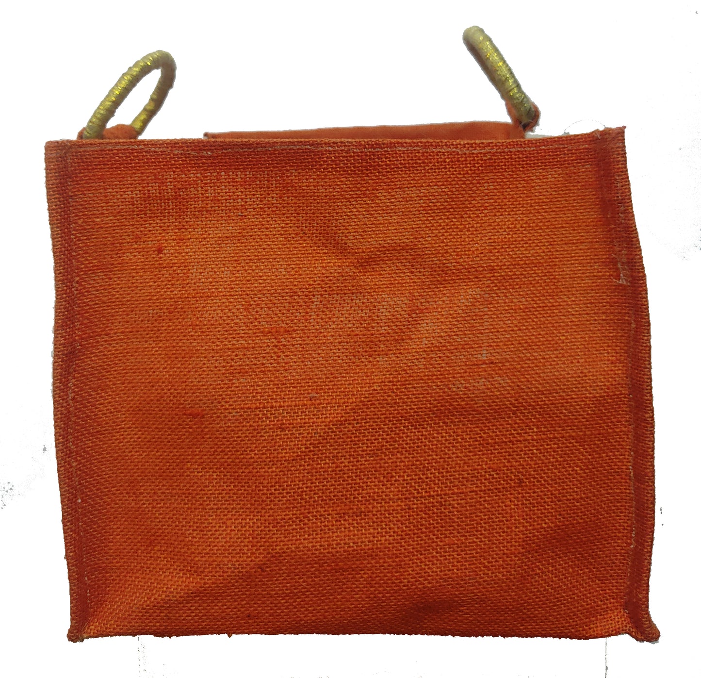 Natural Jute Bags with Orange Colors for Sweet Box ,Wedding bags (Set of 2)