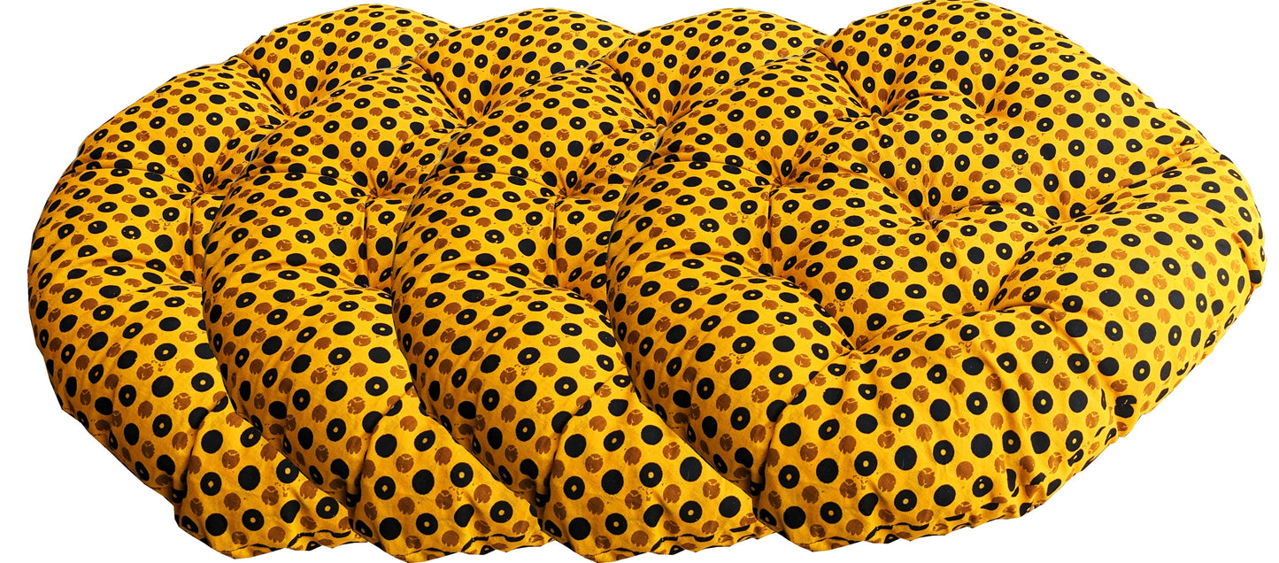 Round seat chair cushion pad