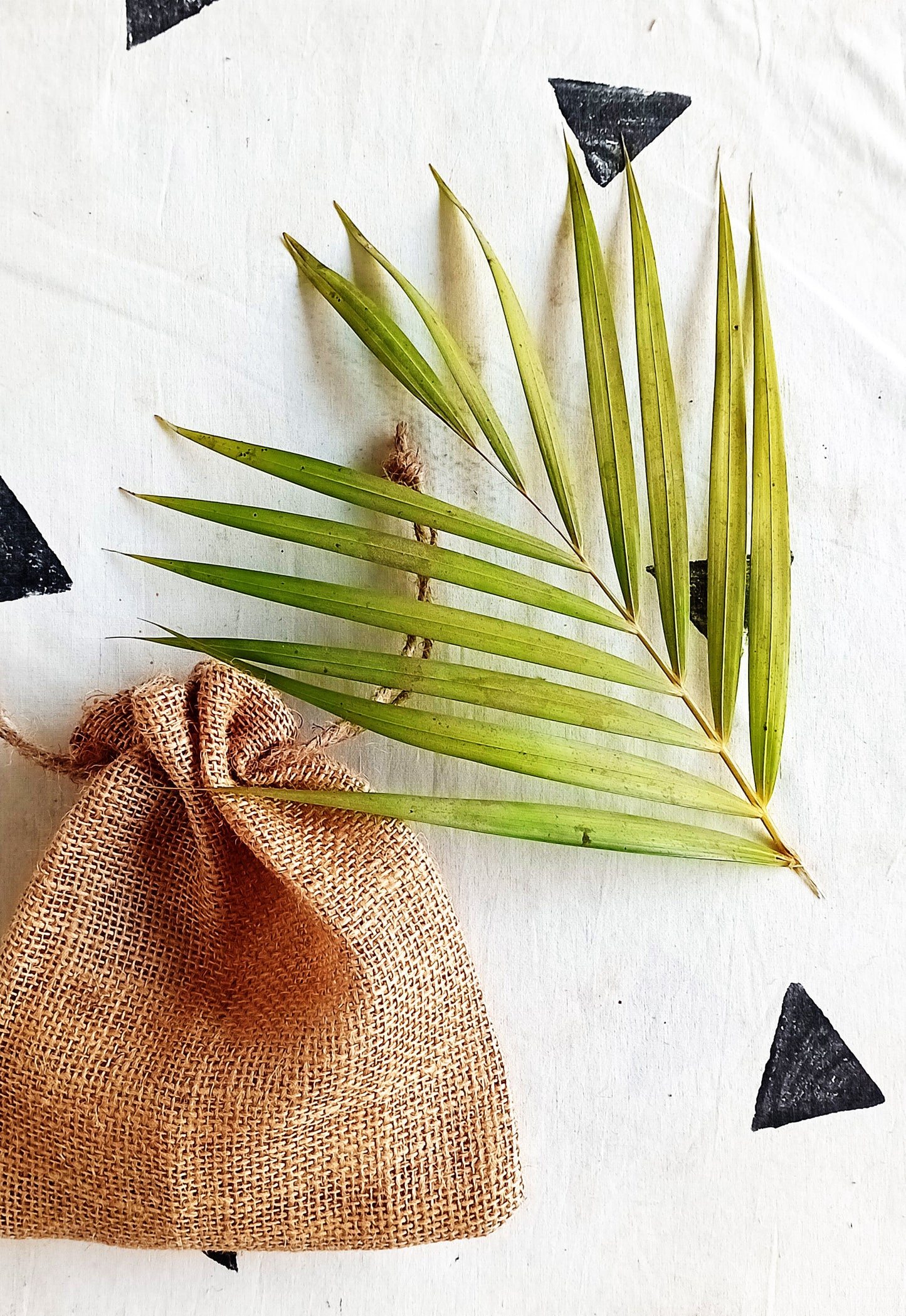 Beige jute potli pouches