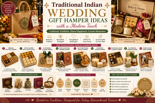 Traditional Indian Wedding Gift Hamper Ideas with a Modern Touch