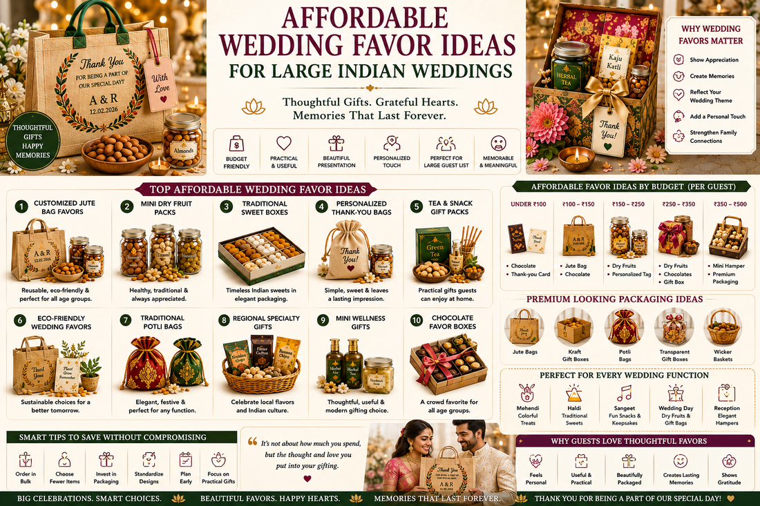 Affordable Wedding Favor Ideas for Large Indian Weddings
