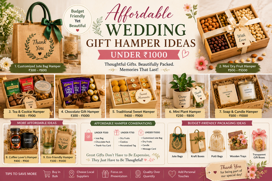 Affordable Wedding Gift Hamper Ideas Under ₹1000