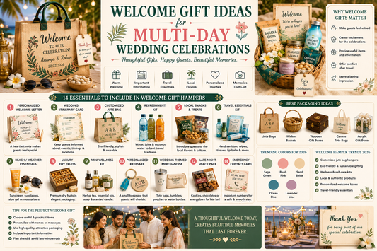 Welcome Gift Ideas for Multi-Day Wedding Celebrations