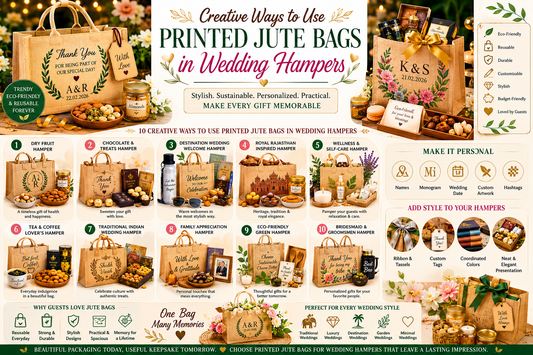 Creative Ways to Use Printed Jute Bags in Wedding Hampers