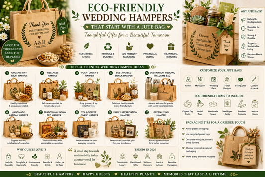 Eco-Friendly Wedding Hampers That Start with a Jute Bag