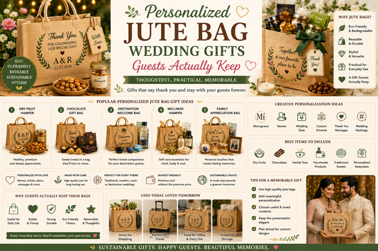 Personalized Jute Bag Wedding Gifts Guests Actually Keep