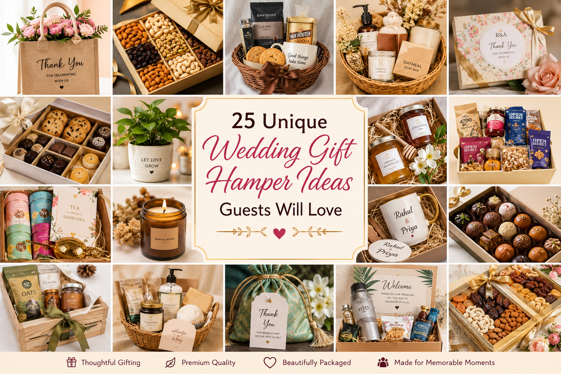 25 Unique Wedding Gift Hamper Ideas Guests Will Love
