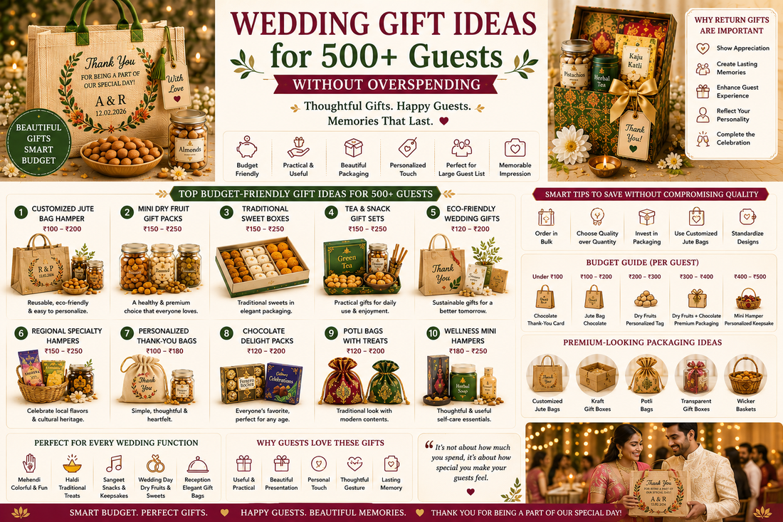 Wedding Gift Ideas for 500+ Guests Without Overspending