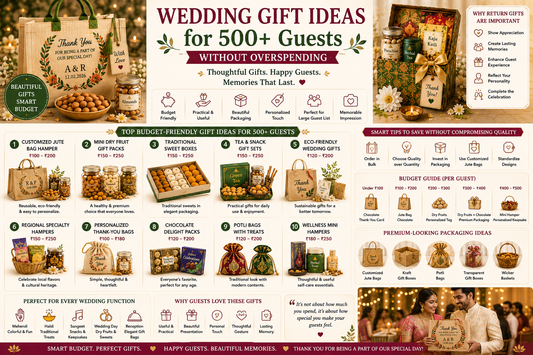 Wedding Gift Ideas for 500+ Guests Without Overspending