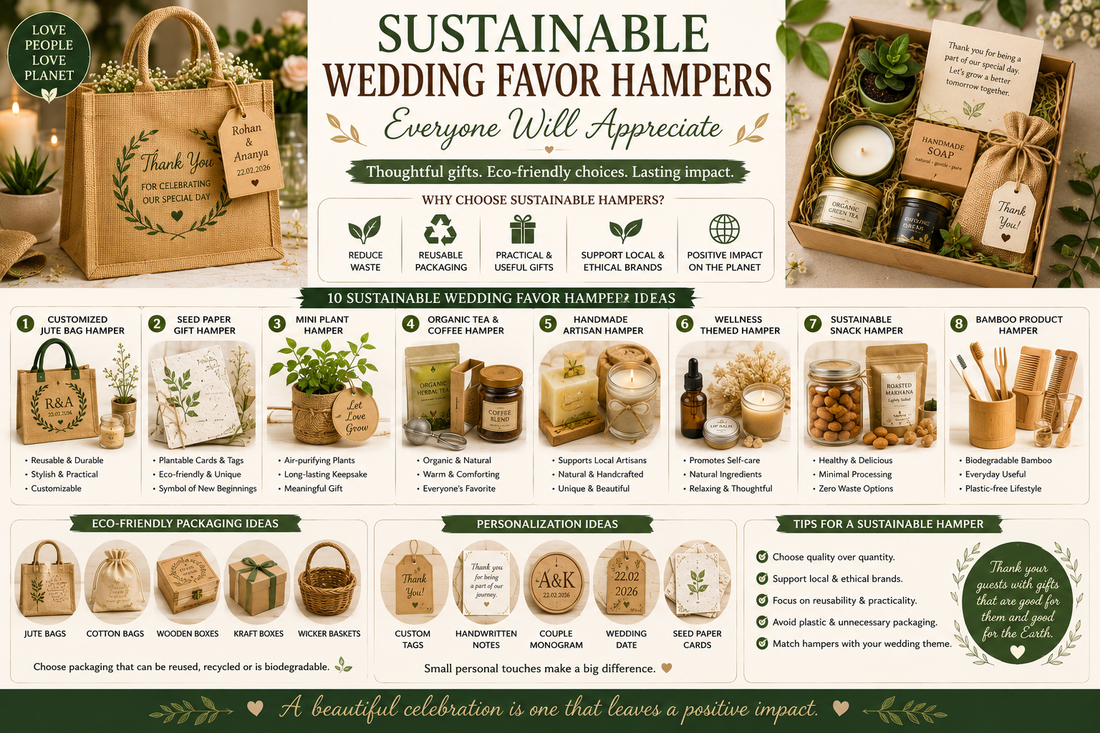 Sustainable Wedding Favor Hampers Everyone Will Appreciate
