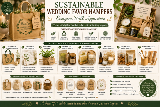 Sustainable Wedding Favor Hampers Everyone Will Appreciate
