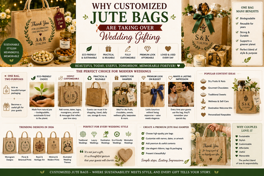 Why Customized Jute Bags Are Taking Over Wedding Gifting