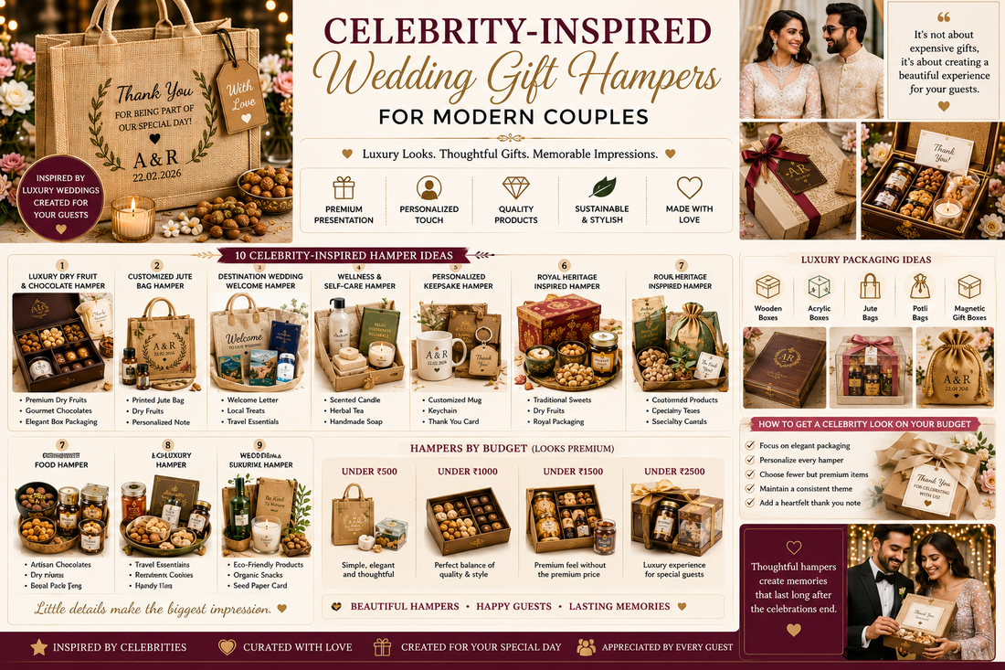 Celebrity-Inspired Wedding Gift Hampers for Modern Couples