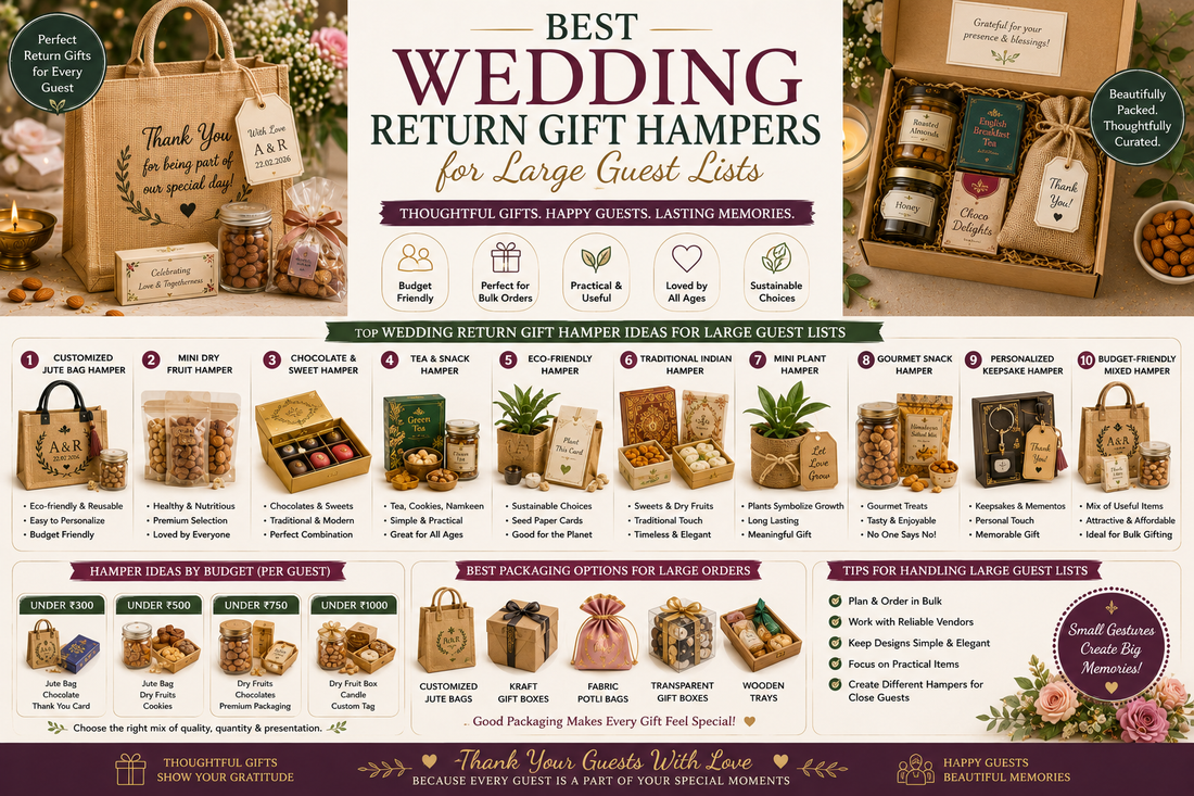 Best Wedding Return Gift Hampers for Large Guest Lists