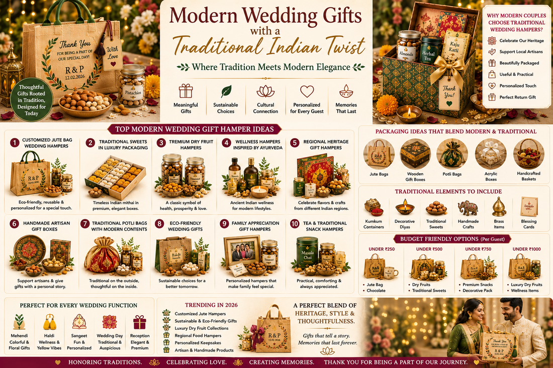 Modern Wedding Gifts with a Traditional Indian Twist
