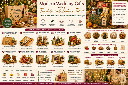 Modern Wedding Gifts with a Traditional Indian Twist