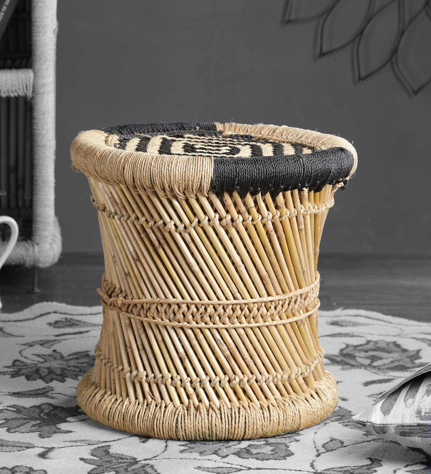 Buy Bamboo Stool Online - Mudda Stool - Handmakers