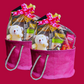 Handmakers Natural Pink Jute Gift Hamper Basket Pack of 2