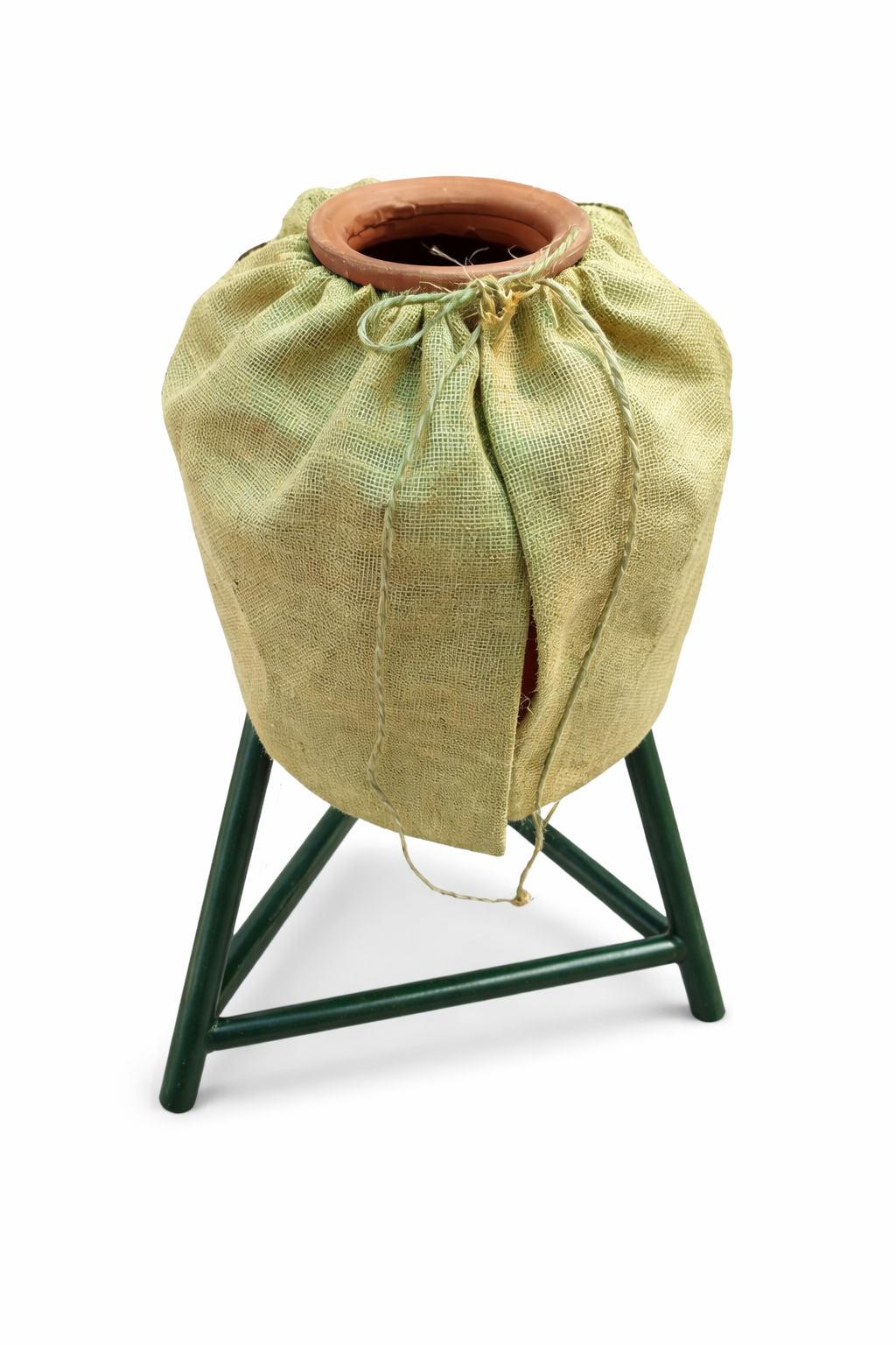 Handmakers Natural Jute Desi Matka Cover with Beige Color Pack of 2