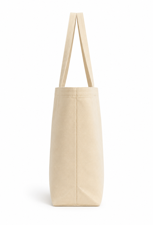 Handmakers Handwritten & Style Canvas Tote Bag | Reusable Eco-Friendly Shopping Bag | Aesthetic Typography Design