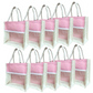 Handmakers Pink Transparent Jute bag 10x10x5 Inch Pack of 50