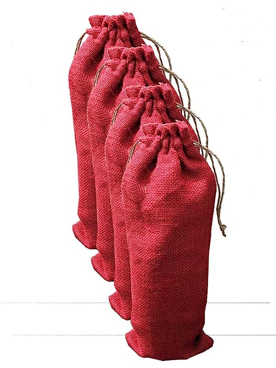 jute wine bottle bags