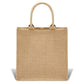 Handmakers Natural Jute Gift Bags for Return Gifts Pack of 50 (12x12x5 inch)