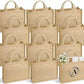 Handmakers Natural Plain Jute Bags for Return Gifts 12x15x5 inch (Pack of 50 )