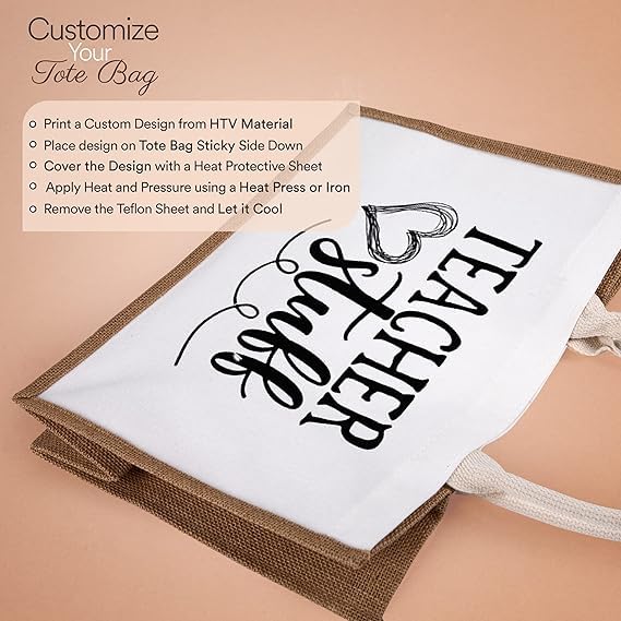 Handmakers Plain White & Beige Jute Bags for Return Gifts (13x11x5 inch ) Pack of 50