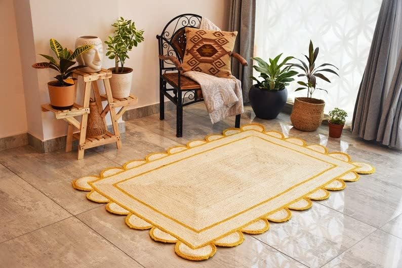 jute living room rug	