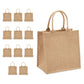 Handmakers Natural Jute Gift Bags for Return Gifts Pack of 50 (12x12x5 inch)