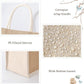 Handmakers Natural Plain Jute Bags for Return Gifts Pack of 50 (13x11x5 inch)