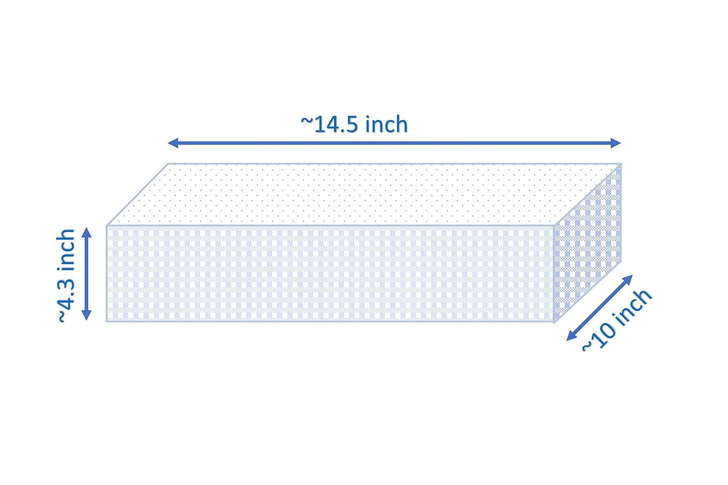 Handmakers Macramé Cotton Tray Basket with Side Handles – Rectangular Off-White Storage & Gift Hamper Basket (10 x 14.5 x 4.3 Inch) | Handmade Organizer for Shelf, Fruits, Gifting & Home Décor