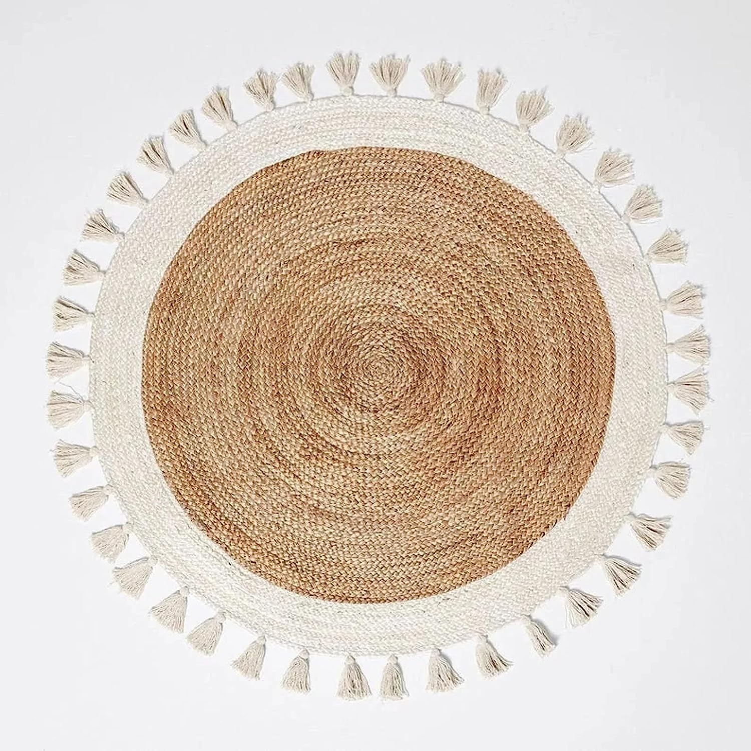 Braided Round Jute Rug 3ft