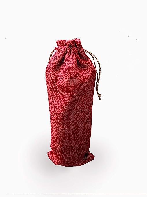 Red wine bottle bags