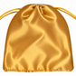 Handmakers Golden Satin Potli Bag | Luxury Drawstring Gift Pouch for Wedding & Festive Gifting Pack of 15