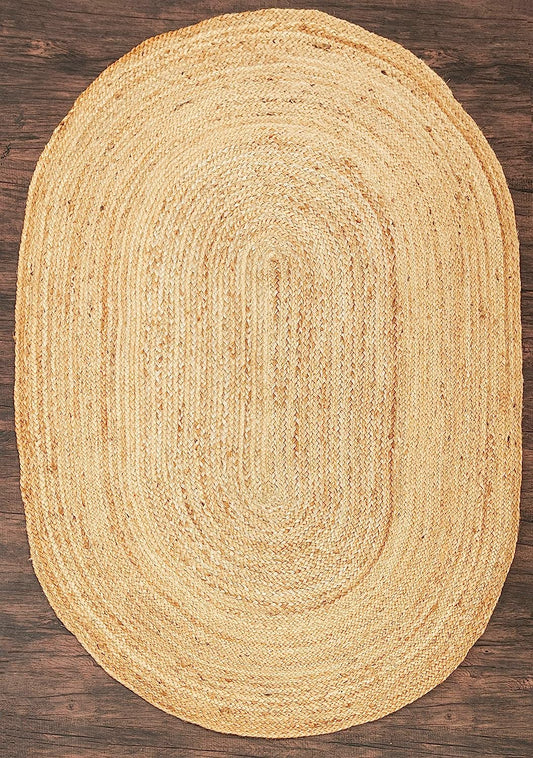 jute oval shape rug