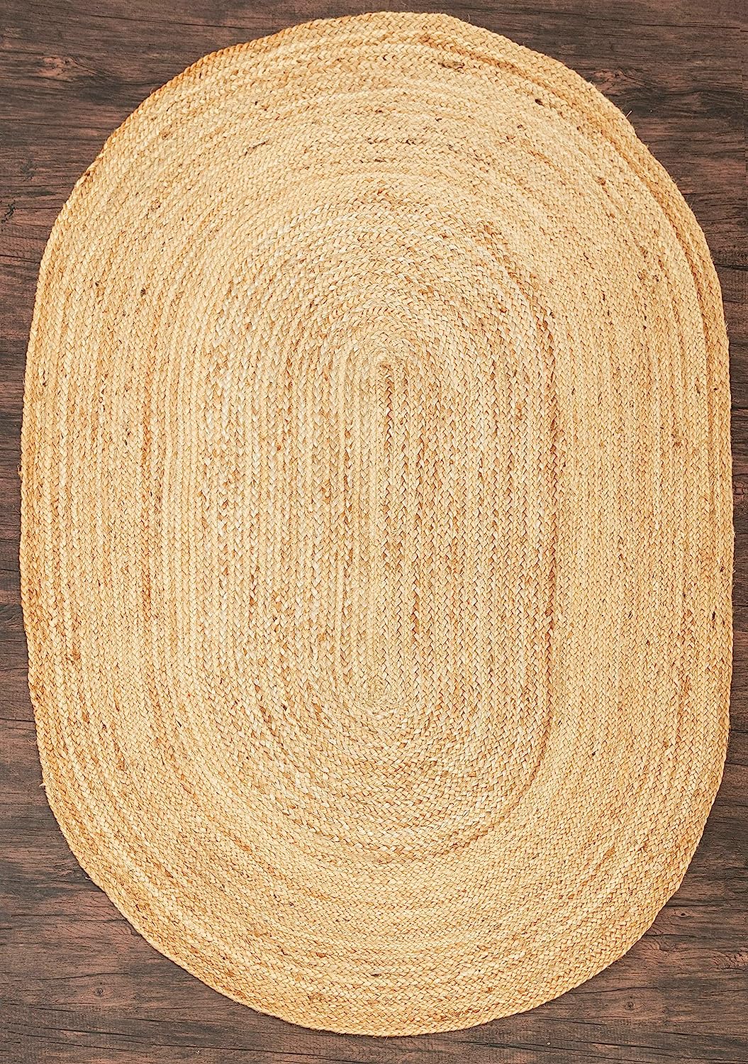 jute oval shape living room rug