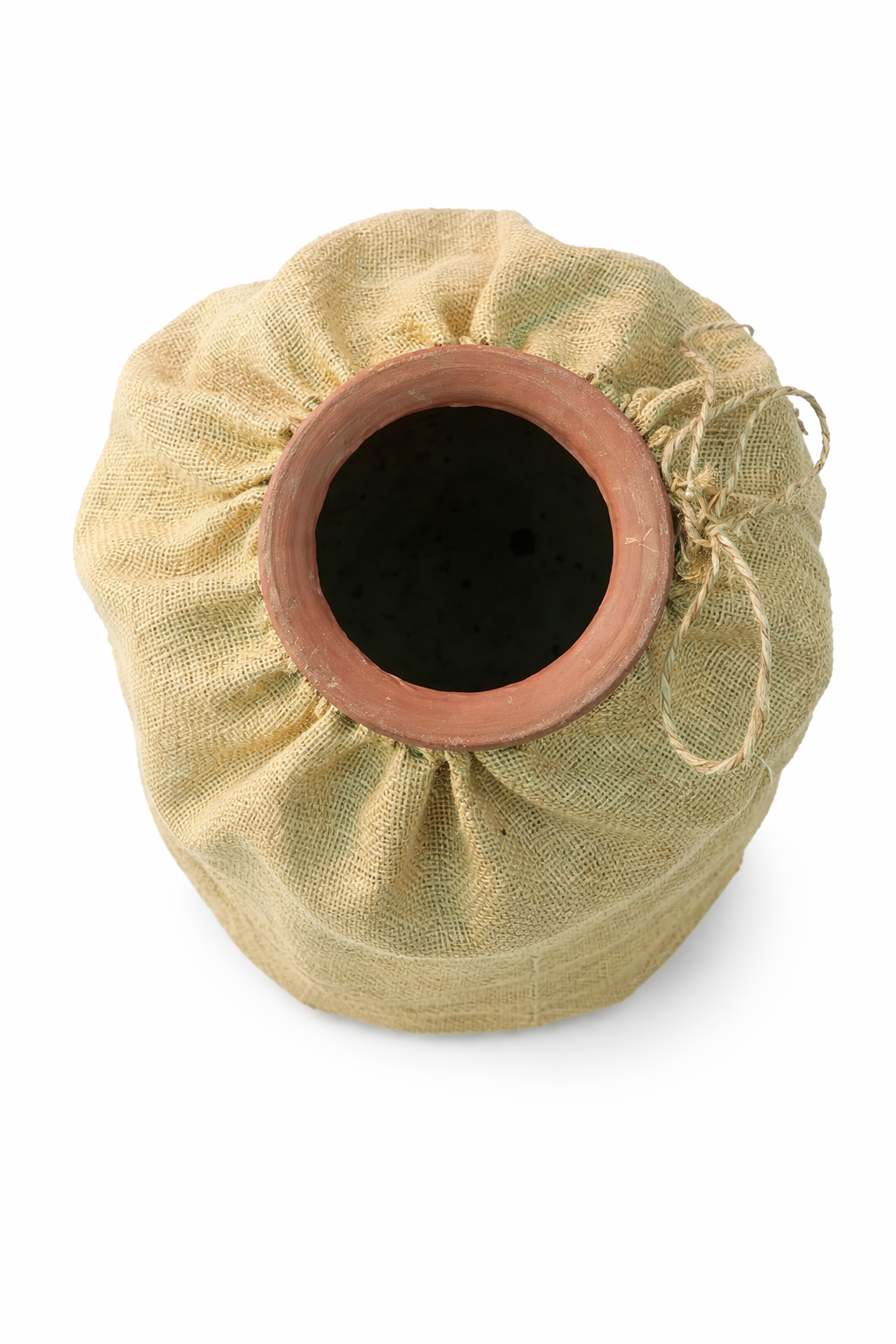 Handmakers Natural Jute Desi Matka Cover with Beige Color Pack of 2
